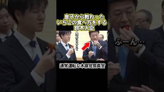【いちごの食べ方】息子から教わった食べ方とは? #ニュース #政治 #自民党 #木原稔 #鈴木憲和
