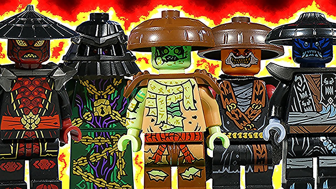 LEGO NINJAGO KUR ROX DRIX NOKT ZARKT - FORBIDDEN FIVE COMPILATION - YouTube