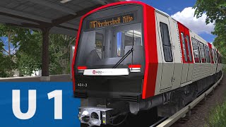 Train Simulator U Bahn Hamburg U1 (volle Länge) 🚆 Let's Play TS Classic #08 screenshot 3