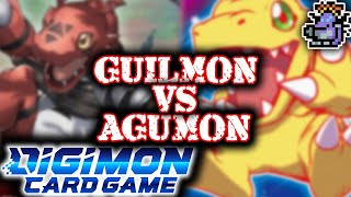 Guilmon Vs Agumon - Digimon Card Game Battle Feat.