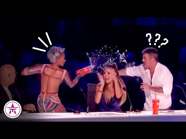 Top 10 CRAZIEST Judges' FIGHTS on Talent Shows! class=