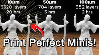Print Perfect Minis! How To Change Your Layer Heights When Resin 3D Printing - Fast or Flawless screenshot 4