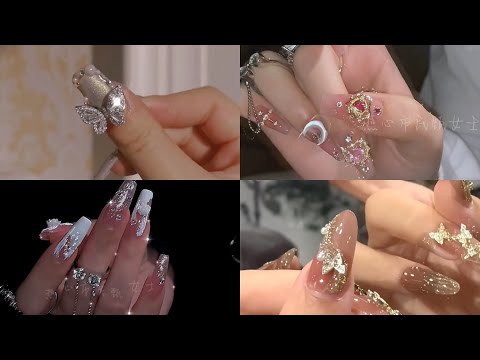 Video 【Douyin】Tổng hợp các mẫu móng đính đá #2 | Nail xinh ❤️ - youtube