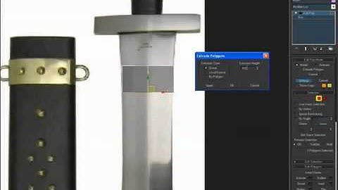 3Ds Max sword Tutorial Part2