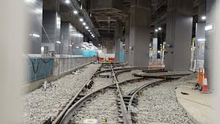 MTR Light Rail - A glimpse of the rebuilt Platform 1-5 at Tin Wing
