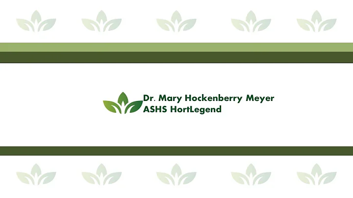 Mary Hockenberry Meyer - ASHS HortLegend