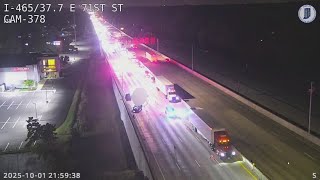 1 person killed in crash on I-465 in northeast Indianapolis