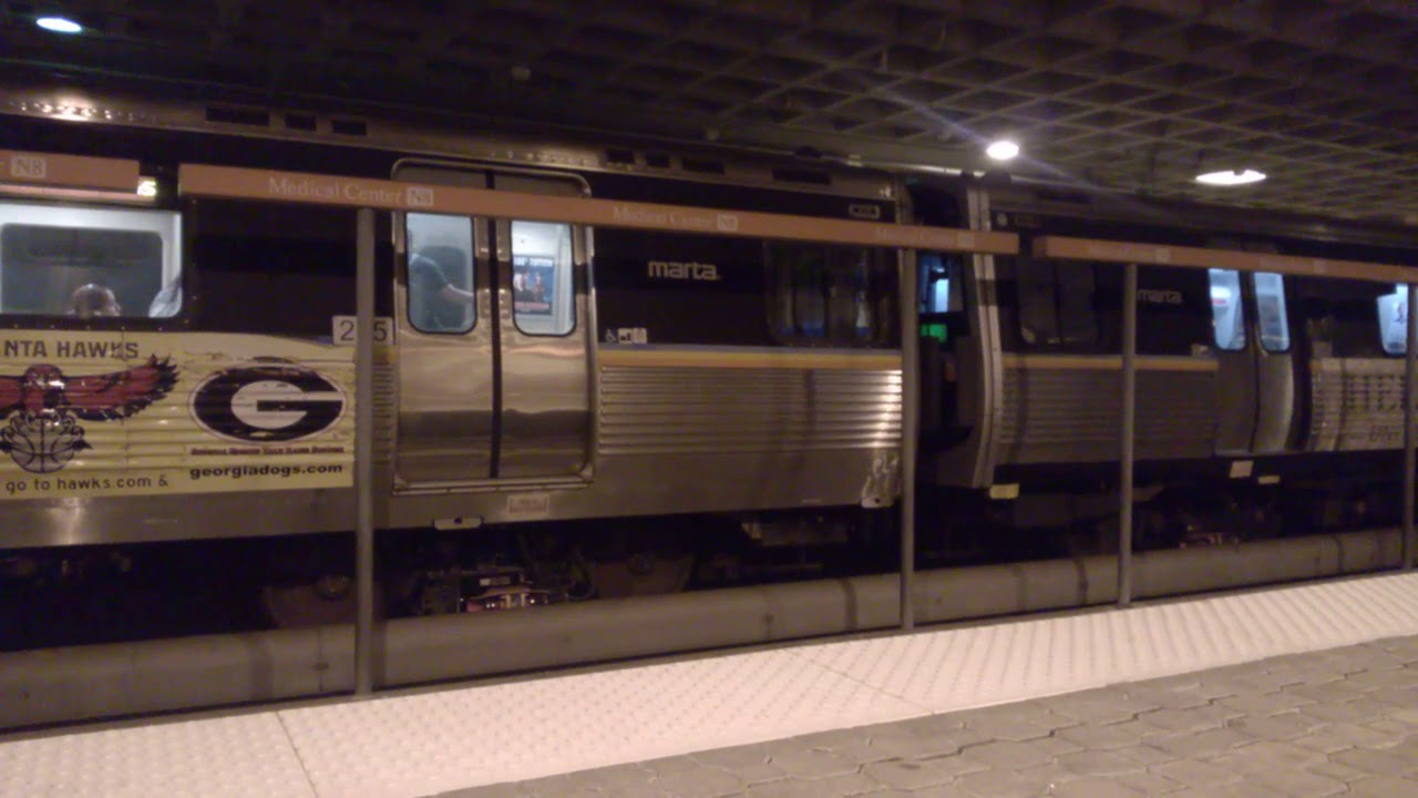 Marta Train Arriving and Departing Medical Center (Red Line) YouTube