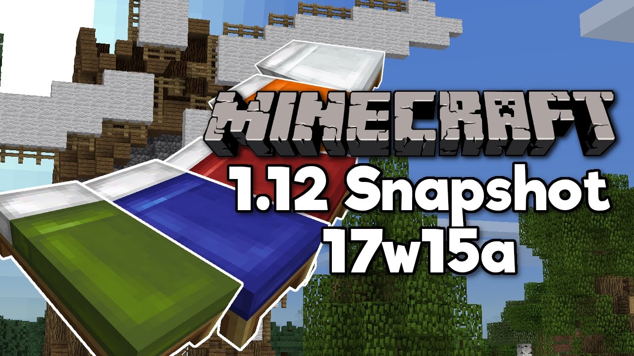 Minecraft: 1.12 Snapshot 17w15a - BOUNCY NEW BEDS!