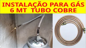 Qual tubo de cobre para gás de cozinha?
