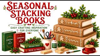 🟢 TUMBLING TOWER BLOCKS STACKING BOOKS🟢Why I'll Never Buy Regular Bookends Again🟢  #CHRISTMASINJULY