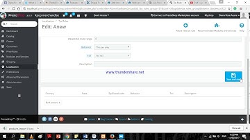PrestaShop tax rules