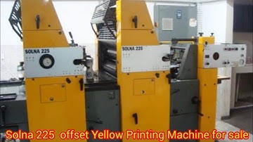 solna 225 offset Yellow printing machine for sale