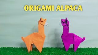 EASY ORIGAMI ALPACA/How To Make Origami Alpaca