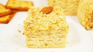 Торт Наполеон без выпечки. Вкуснейший торт из печенья с заварным кремом | Сake Napoleon Торт Наполеон без выпечки. Вкуснейший торт из печенья с заварным кремом | Сake Napoleon