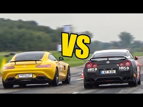 Mercedes AMG GTS Vs NISSAN GT-R - DRAG RACE