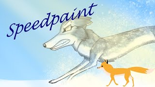 Wild Running Wolf 2 - Speedpainting in Krita - REDRAW