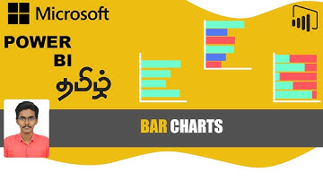 Power BI Bar Charts In Tamil | Stacked Bar Chart | Clustered Bar Chart | 100% Stacked Bar Chart