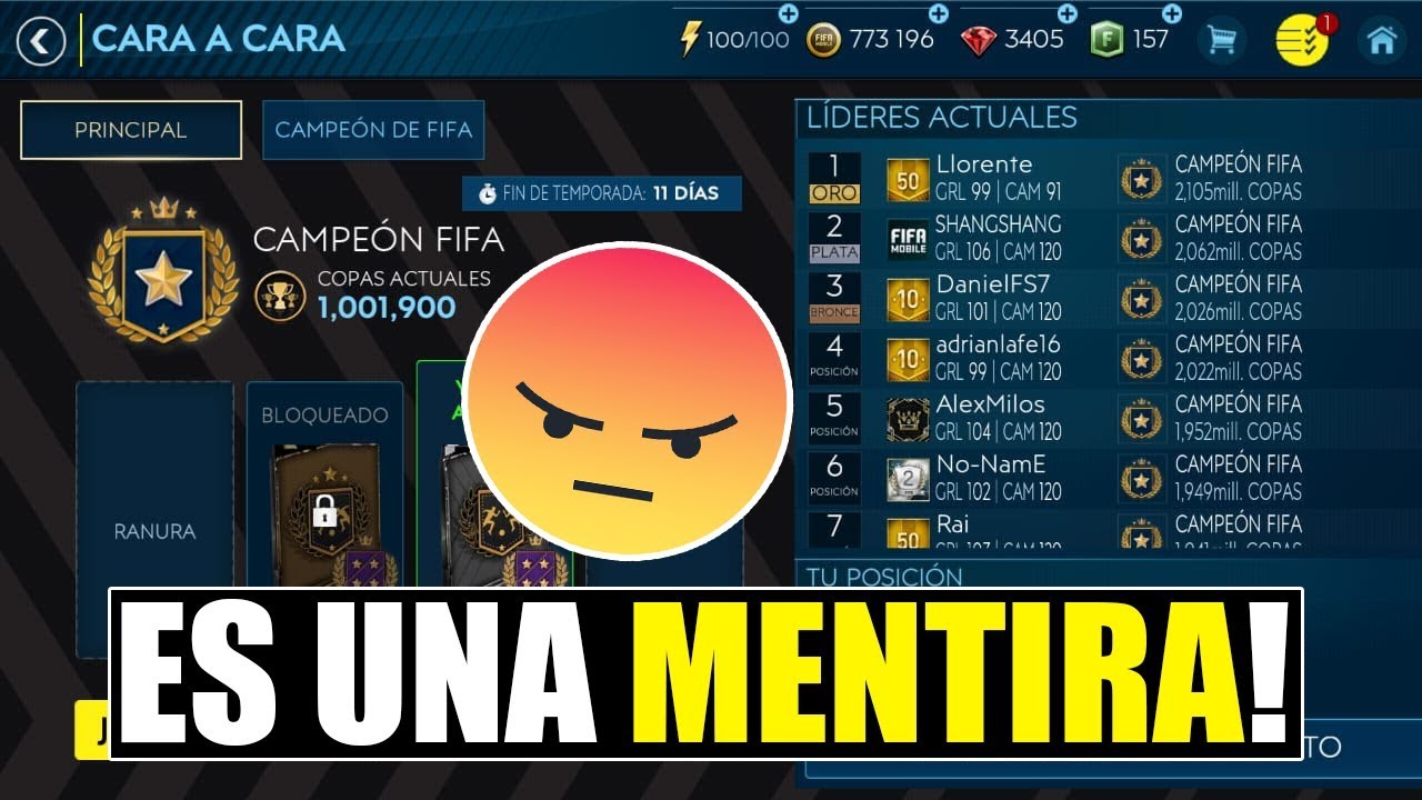 FIFA MOBILE 19 EL CARA VS CARA ES UNA MENTIRA...