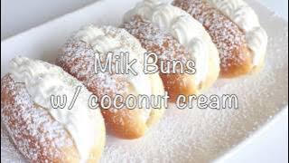Milk Buns with Coconut Cream