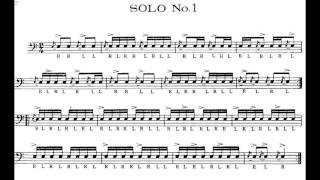 Charley Wilcoxon - 150 rudimental solo n°1(music notes)