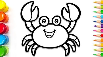 How to Draw a Cute Crab | Easy Step-by-Step Drawing Tutorial