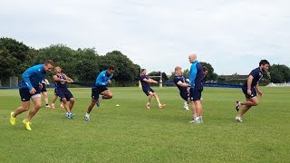 FEATURE -- England Sevens sprint training
