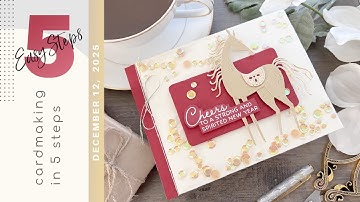 Spellbinders Good Fortune Horse Card: Easy 5-Step Edge to Edge Shaker Card Tutorial