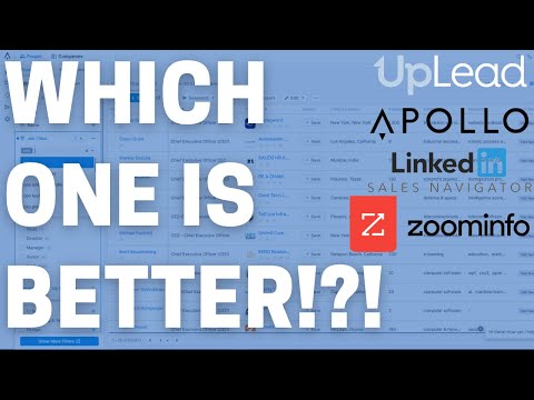 Apollo.io vs. Uplead vs. Sales Navigator vs. Zoominfo... Reviewing B2B Sales Intelligence Databases?