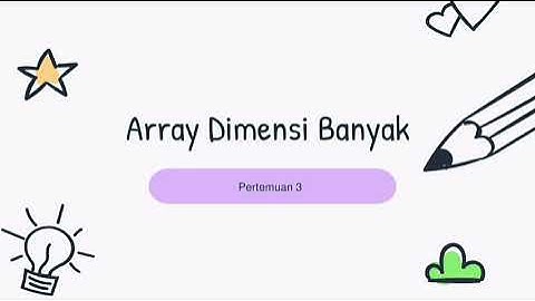 Struktur Data (Pertemuan 3)