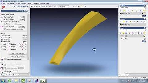 Two Rail Sweep For 3D in Artcam