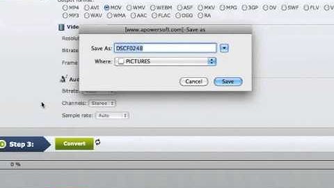 The demo video of how to convert AVI to MOV for Mac online