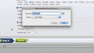 The demo video of how to convert AVI to MOV for Mac online