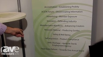 Integrate 2016: ACETA Explains Its Association and Offerings for the AV Industry