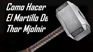 COMO HACER EL MARTILLO DE THOR!!!! Mjolnir en casa facil - Carlos Te