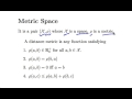 RFA1 Function Spaces Metric Spaces