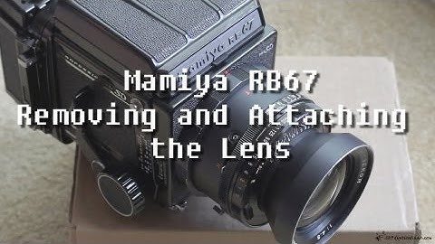 Mamiya RB67 Pro SD (Removing and attaching the lens)