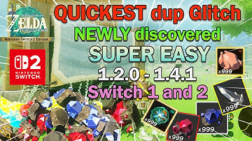 NEWEST, EASIEST and FASTEST Item duplication GLITCH for 1.2.0-1.4.1 Tears of the kingdom Switch 2, 1