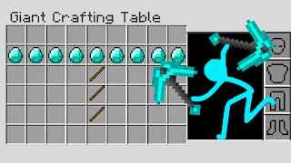 Stickman vs Minecraft Animation DIAMOND CRAFTING PICKAXE / Animation vs Minecraft Cartoon