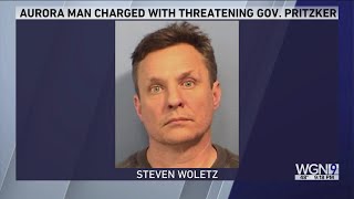 Aurora man accused of hurling death threats at Pritzker