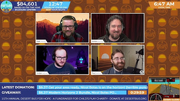 DB2021 - Room talks about Garruk, clothes, the Dawn Guard intro, and Desert Bus Shifts