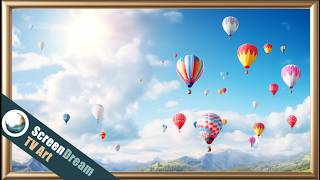Hot Air Balloon TV Art | Spring TV Screensaver | Spring Serenity | Landscape Views