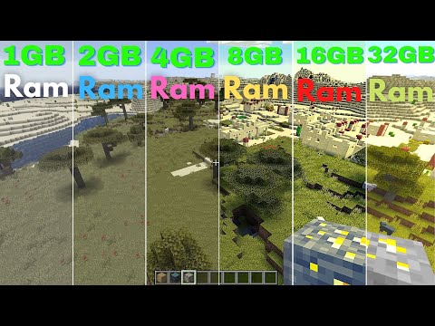 Minecraft 1gb Ram Vs 2gb Ram Vs 4gb Ram Vs 8gb Ram Vs 16gb Ram Vs 32gb Ram