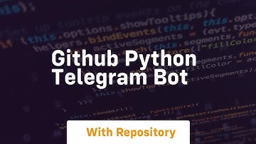 github python telegram bot