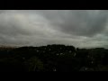 Cloudy sunset over waitakere ranges