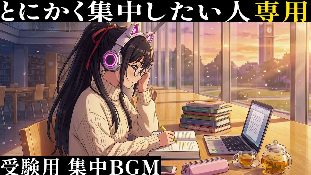 【集中力の強化】作業用 | 脳を活性化してぶっ通しで集中 / ポモドーロテクニック 「限界を超えた先に新しい自分が待っている」