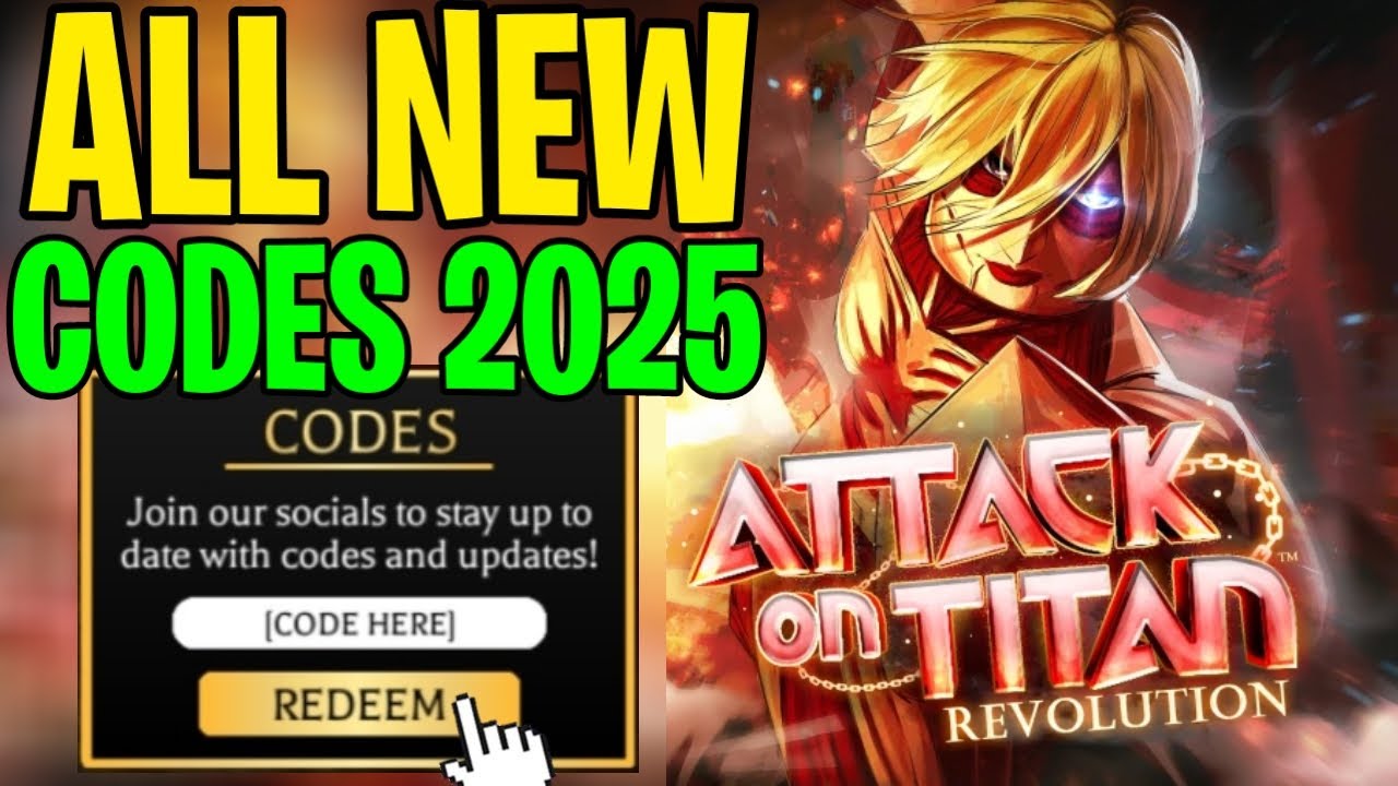 ALL *NEW* WORKING ATTACK ON TITAN REVOLUTION CODES DECEMBER 2025 ...