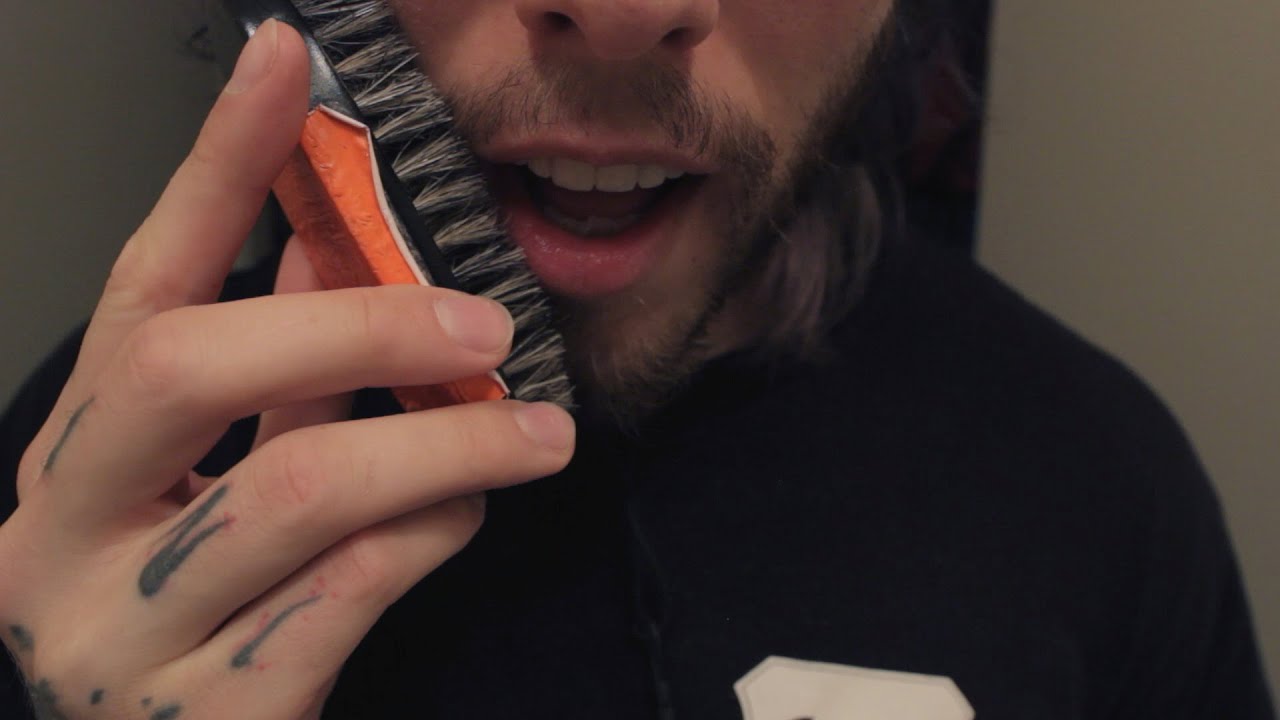 ASMR Beard Brushing Sounds - YouTube