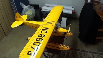 Eflite J-3 Cub 450 With floats. This is one nice cub.