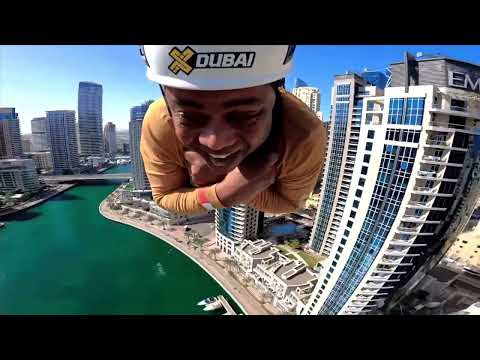 Flying on the XLine — Dubai Zip Line!